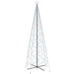 VidaXL Arbre De Noël Cône 1400 LED Blanc Froid 160x500 Cm