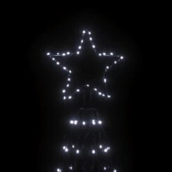 VidaXL Arbre De Noël Cône 1400 LED Blanc Froid 160x500 Cm -Homcom Boutique 8720287069294 4