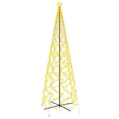 VidaXL Arbre De Noël Cône 1400 LED Blanc Chaud 160x500 Cm
