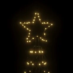 VidaXL Arbre De Noël Cône 1400 LED Blanc Chaud 160x500 Cm 10 VidaXL Arbre De Noël Cône 1400 LED Blanc Chaud 160x500 Cm -Homcom Boutique 8720287069324 4