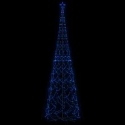 VidaXL Arbre De Noël Cône 3000 LED Bleues 230x800 Cm 9 VidaXL Arbre De Noël Cône 3000 LED Bleues 230x800 Cm -Homcom Boutique 8720287069348 3