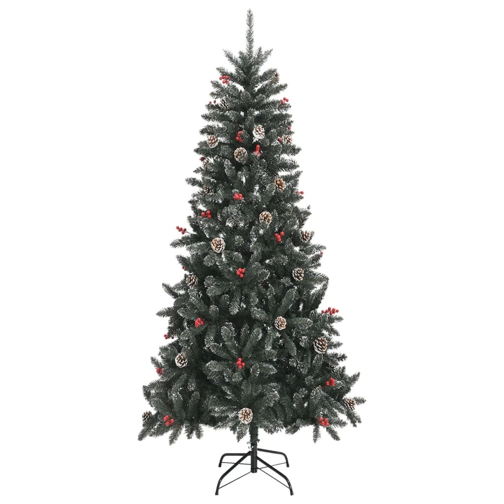 VidaXL Sapin De Noël Artificiel Avec Support Vert 240 Cm PVC 1 VidaXL Sapin De Noël Artificiel Avec Support Vert 240 Cm PVC