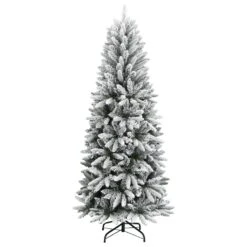 VidaXL Sapin De Noël Artificiel Avec Neige Floquée 150 Cm PVC Et PE
