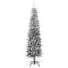 VidaXL Sapin De Noël Artificiel Mince Avec Neige Floquée 240 Cm PVC/PE