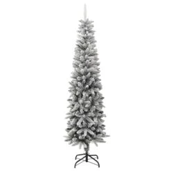 VidaXL Sapin De Noël Artificiel Mince Avec Neige Floquée 240 Cm PVC/PE
