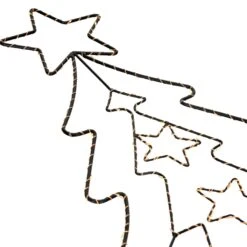 Arbre De Noël Avec 90 LEDs Blanc Chaud Décoration Pour Interieur/exterieur 87 Cm -Homcom Boutique 8720573042673 3